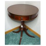 Duncan Phyfe-Style Mahogany Drum Table