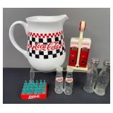 Coca-Cola Salt & Pepper Shakers & Pitcher