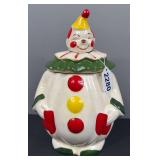 Vintage Ceramic Clown Cookie Jar