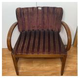 Wooden Upholstered Vintage Chair