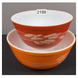 Pyrex Harvest Wheat Mixing Bowls