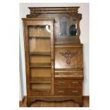 Side-By-Side Wooden Secretary Desk