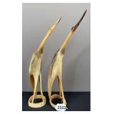 Carved Horns Bird Artwork