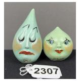 Vintage Drip & Drop Salt & Pepper Shakers