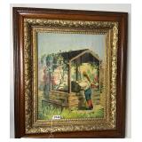 Lithography Called “The Old Oaken Bucket”