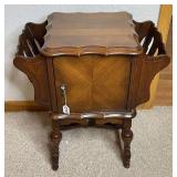 Wooden Tobacco Humidor & Newspaper Holder