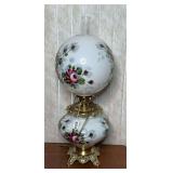 Vintage Milk Glass Table Lamp