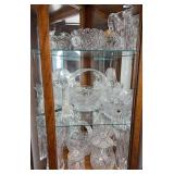 Lead Crystal Pitchers, Baskets, & Misc Dishes