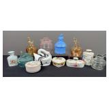 Porcelain & Glass Decorative Vanity Containers