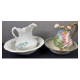 Pair of Vintage Pitcher & Bowl Sets
