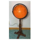 Light Up Replogle Floor Globe With Wooden Stand