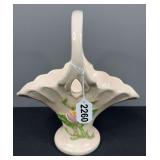 Hull Art Pottery Magnolia Pattern Basket