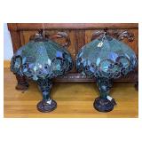Pair of Tiffany-Style Table Lamp