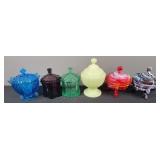 Various Art Glass Candy Dishes