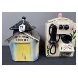 Telephone Cookie Jar & After School Cookies Jar