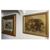 Pair of Framed Fruit Painting Signed J.R. Smith & H. Raymann