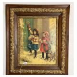 Antique Framed Christmas Illustration “Printed in Germany”