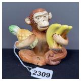 Monkey with Pineapple & Banana Salt & Pepper Shakers