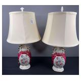 Pair of Victorian Style Accent Lamps