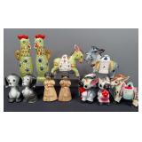 Rooster, Mules, & Misc Salt & Pepper Shakers