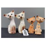 MCM Siamese Cat Salt & Pepper Shakers
