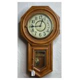 Classic Manor Quartz Westminster Chime Regulator Wooden Wall Clock