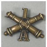 Pre-World War I 1st Artillery Insignia Hat Pin
