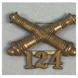 Pre-World War I 124th Coast Artillery Badge