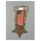 G.A.R. Veteran Badge 1861 to 1866 Serial Number W949