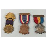 Sons of the Union Veterans of the Civil War Membership Badge & 1880 G.A.R. 13th Encampment Badge