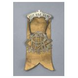 Assistant ADJ GENL Masonic Metal Ribbon Metal