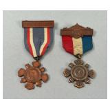 Two Sons of Veterans Civil War Sons of Veterans Badges