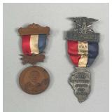 Two G.A.R. Illinois Encampment Souvenir Medals 1925 & 1920