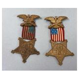 Pair of G.A.R. Veterans Medals