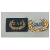 G.A.R. Cloth Badge & G.A.R. Hat Pin