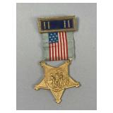 G.A.R. Vet Badge 1861 to 1866 Serial Number P4637