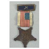 G.A.R. Vet Badge 1861 to 1866 Cross Serial Number A29338