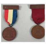 Pair of Michigan G.A.R. 1890 Encampment Badges