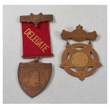 Two Cincinnati Ohio G.A.R. Souvenir Medals