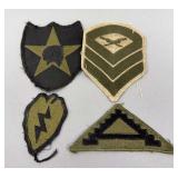 Vintage U.S. Army Military Uniform Insignia Patches