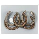 Five Vintage Horseshoes