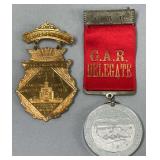 Pair of Hamilton Ohio Encampment & Delegate Badges