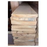 Stack of (13) Hard Wood, Rough Cut, White Oak Boards