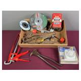 Vintage Sheep Sheers and Assortment of Tools