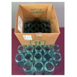 (29) Pint Size Blue Glass “Ball Perfect Mason” Jars