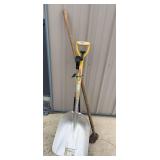 Scoop Shovel, Crow Bar, & Misc. Outdoor Tools