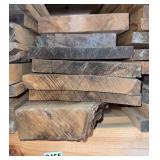 Stack of (7) Hard Wood, Rough Cut, Red Oak Boards