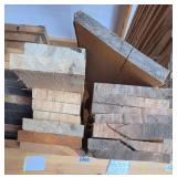 (18) Rough Cut, Hardwood, Red Oak/Kentucky Coffee Boards & (1) Rough Cut Live Edge Board