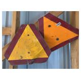 Slow Moving Vehicle Signs and Hazard  Triangles