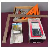 WorkHorse Lantern & Speed Squares & Screw Driver